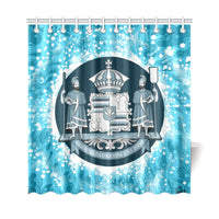Hawaii Coat Of Arms Shower Curtain Discrete Style - Polynesian Pride