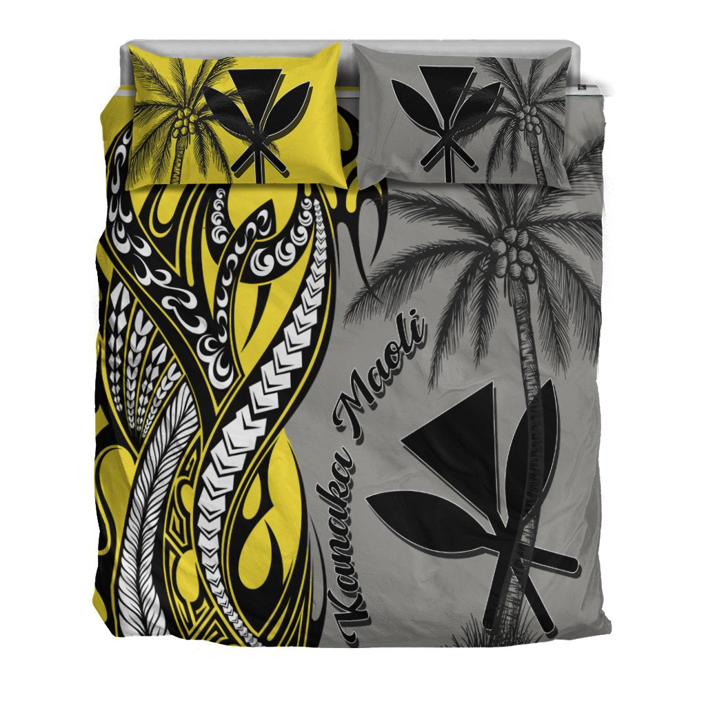 Kanaka Maoli Custom Personalized Bedding Set - Classical Coconut Tree - Polynesian Pride