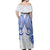 Cook Islands Palmerston Off Shoulder Long Dress - Tribal Pattern - LT12 - Polynesian Pride