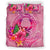 Pohnpei Polynesian Bedding Set - Floral With Seal Pink - Polynesian Pride