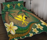 Kanaka Maoli (Hawaiian) Quilt Bed Set - Lauhala Tropical Plumeria Coconut Tree Polynesian LT4 - Polynesian Pride
