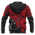 Tonga Polynesian Hoodie (Zip up) Red Turtle - Polynesian Pride