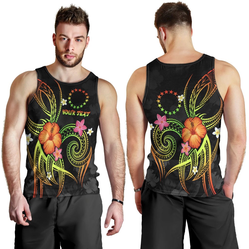 Cook Islands Polynesian Personalised Men's Tank Top - Legend of Cook Islands (Reggae) - Polynesian Pride