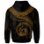 Vanuatu Polynesian Zip up Hoodie Vanuatu Waves (Golden) - Polynesian Pride