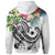 The Philippines Zip up Hoodie Summer Plumeria (White) - Polynesian Pride