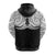 New Zealand Zip up Hoodie Maori Silver Fern LT20 - Polynesian Pride