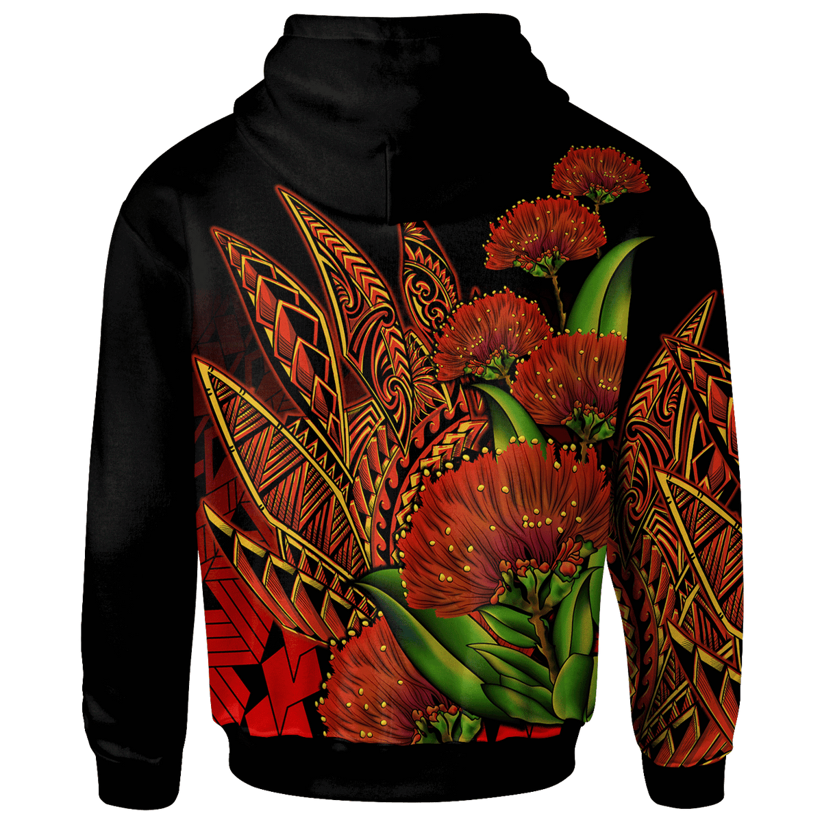 Polynesian Hawaii Custom Zip up Hoodie Ohia Lehua - Polynesian Pride