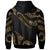 Wallis and Futuna Polynesian Custom Hoodie Polynesian Tattoo Gold Version - Polynesian Pride