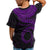 Cook Islands Polynesian T Shirt Cook Islands Waves (Purple) - Polynesian Pride