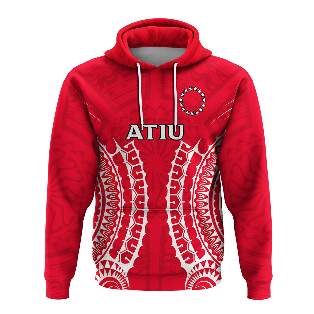 Custom Cook Islands Atiu Hoodie Tribal Pattern LT12 - Polynesian Pride