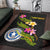 Nothern Mariana Islands Polynesian Area Rug - Plumeria Tribal - Polynesian Pride