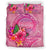 American Samoa Polynesian Bedding Set - Floral With Seal Pink - Polynesian Pride