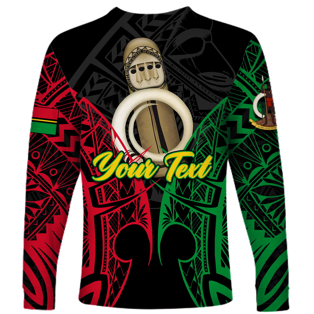 Custom Vanuatu 42nd Independence Anniversary Pride Long Sleeve Shirt - LT12 - Polynesian Pride
