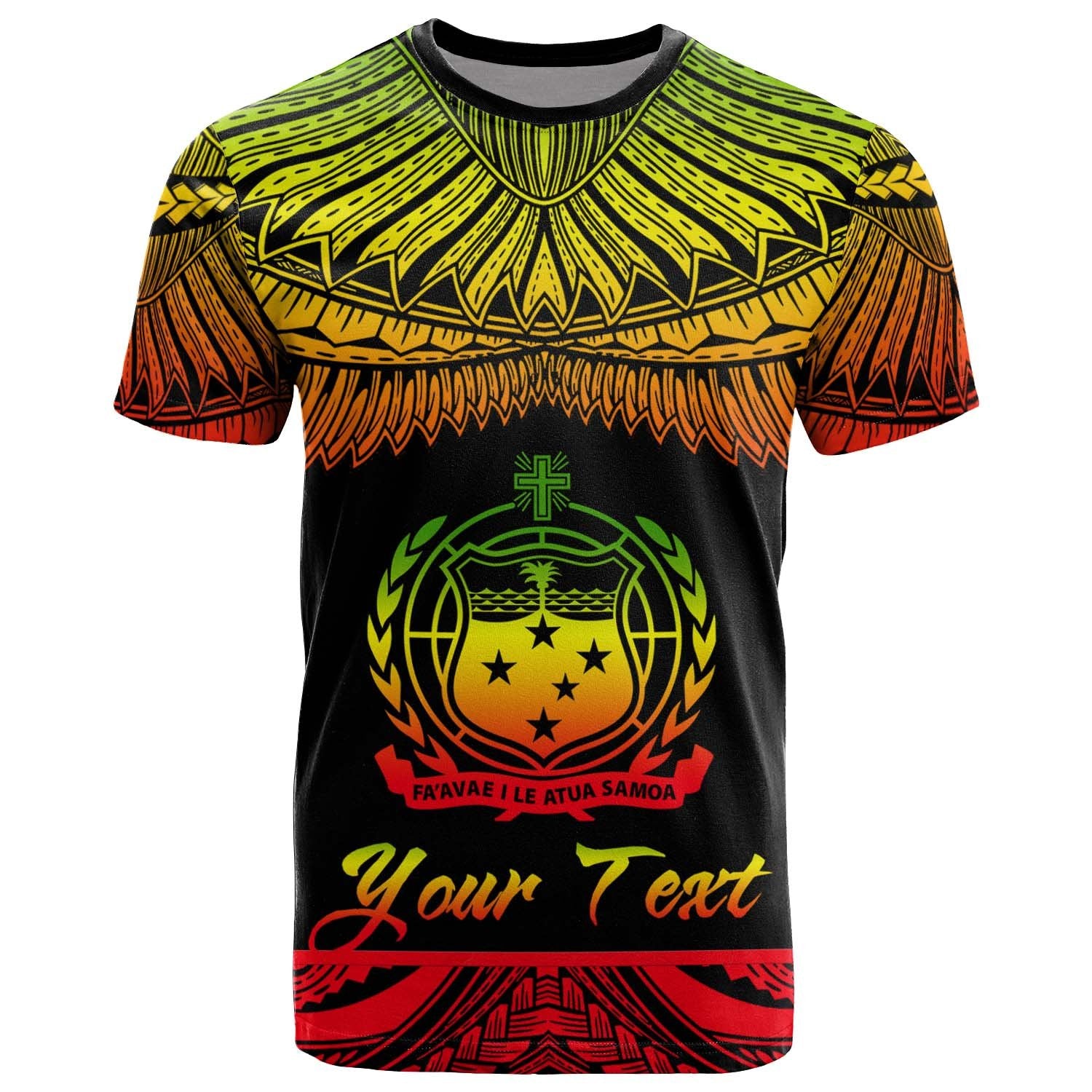Samoa Polynesian Custom T Shirt Samoa Pride Reggae Version Unisex Art - Polynesian Pride