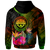 Federated States of Micronesia Polynesian Hoodie Hibiscus and Banana Leaves - Polynesian Pride