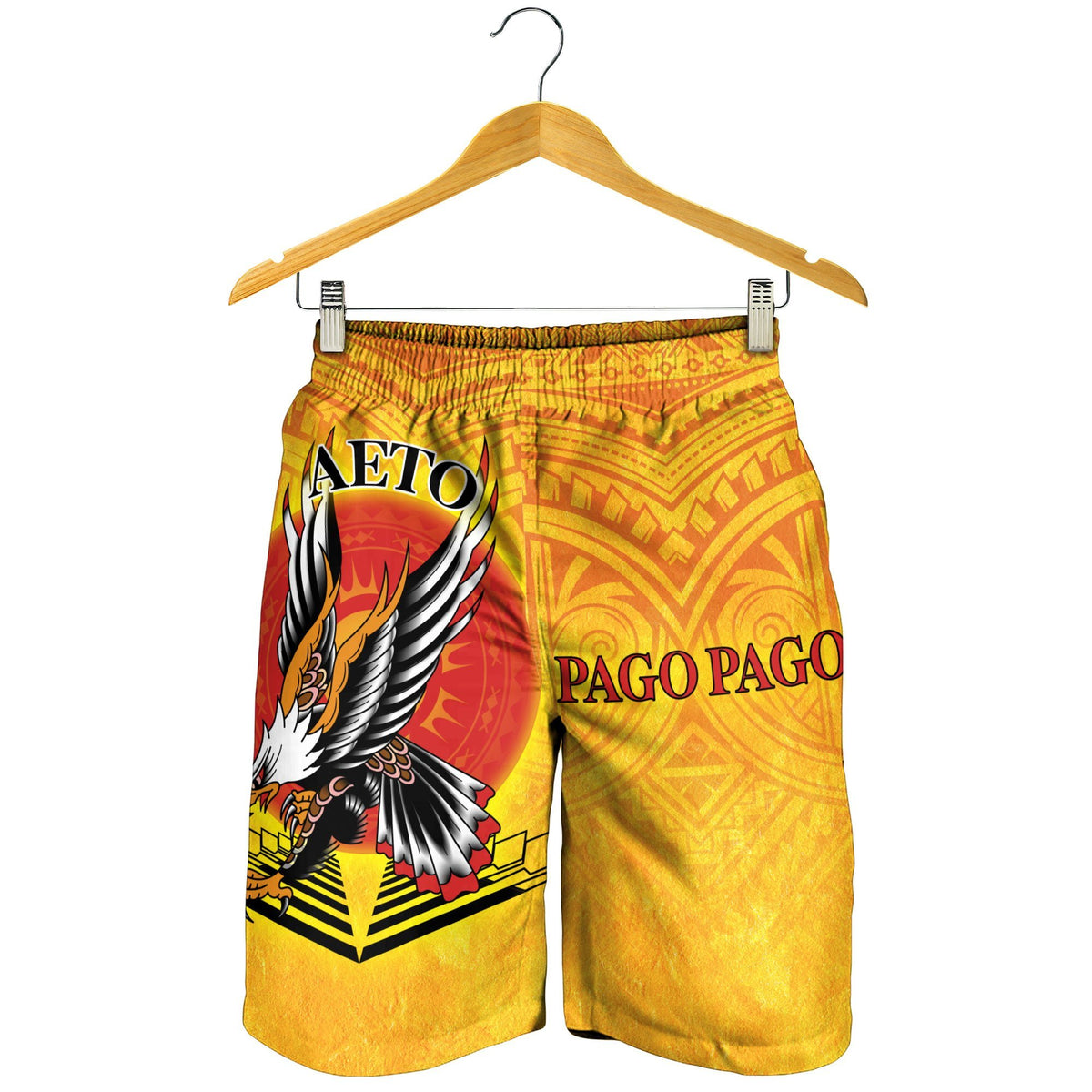 American Samoa Men's Shorts - Pago Pago Aeto (Ver 2) - Polynesian Pride