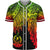 Vanuatu Polynesian Custom Personalised Baseball Shirt - Tribal Wave Tattoo Reggae Unisex Reggae - Polynesian Pride