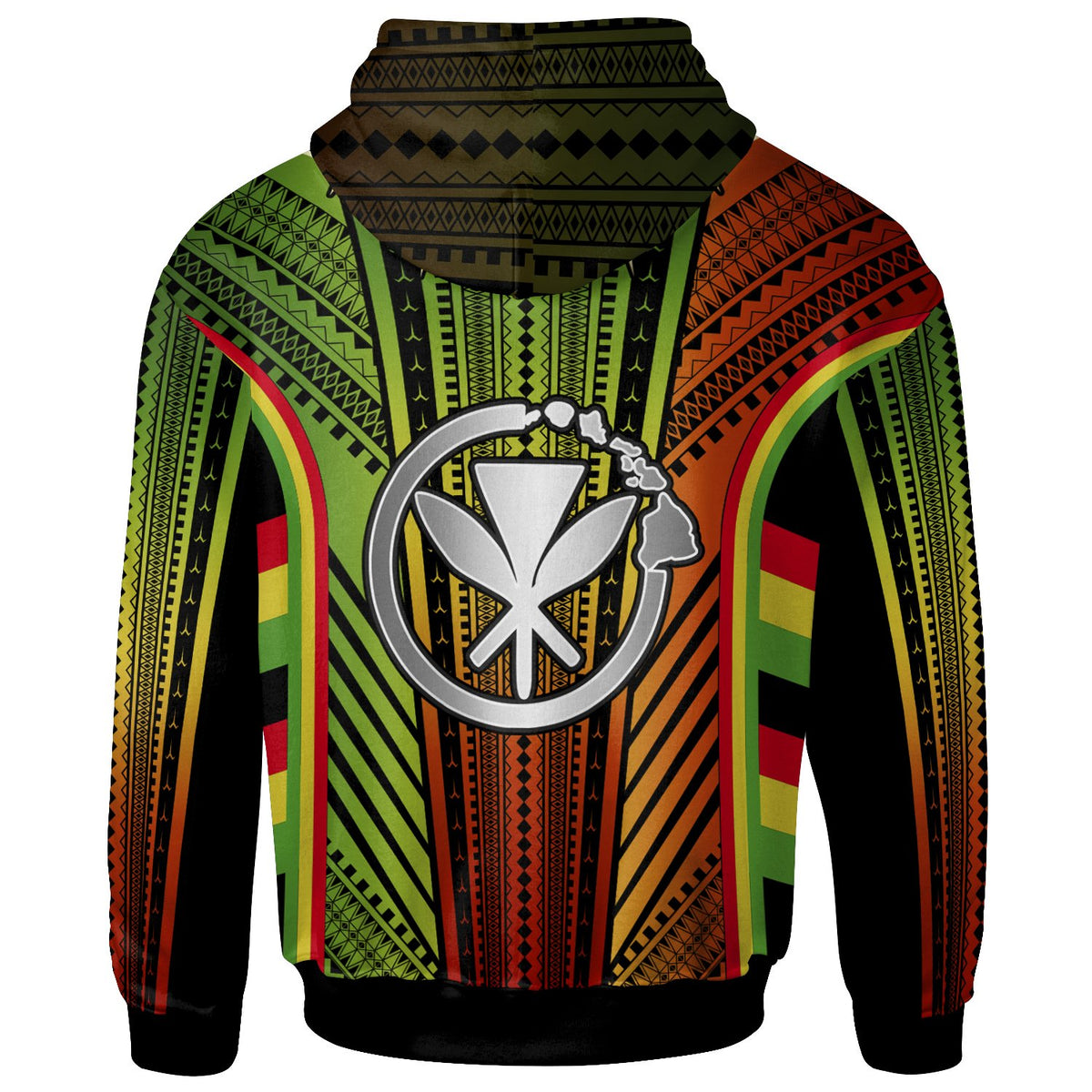 Hawaii Polynesian Custom Zip Hoodie Tribal Ornamental - Polynesian Pride
