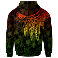 Federated States of Micronesia Zip up Hoodie Polynesian Wings (Reggae) - Polynesian Pride
