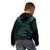 Vanuatu Polynesian Zip up Hoodie Vanuatu Waves (Turquoise) - Polynesian Pride