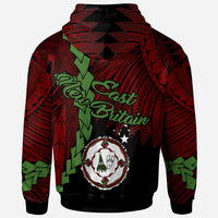 Papua New Guinea East New Britain Province Polynesian Zip Hoodie Tribal Wave Tattoo - Polynesian Pride