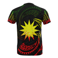 Nauru Polynesian T Shirt Reggae Tribal Wave - Polynesian Pride