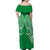 (Custom Personalised) Cook Islands Mitiaro Off Shoulder Long Dress - Tribal Pattern - LT12 - Polynesian Pride