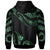 Tonga Polynesian Custom Hoodie Polynesian Tattoo Green Version - Polynesian Pride