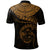 Fiji Polynesian Polo Shirt Fiji Waves (Golden) - Polynesian Pride