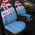 Fiji Day Car Seat Covers - Tapa Pattern With Flag - LT12 - Polynesian Pride