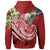 Fiji Polynesian Hoodie Summer Plumeria (Red) - Polynesian Pride