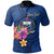 Samoa Polynesian Custom Polo Shirt Floral With Seal Blue Unisex Blue - Polynesian Pride