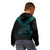 Fiji Polynesian Zip up Hoodie Fiji Waves (Turquoise) - Polynesian Pride