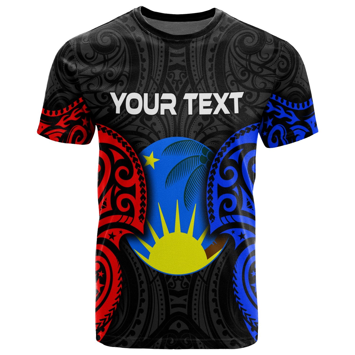 Pohnpei Micronesia Kapingamarangi Custom T Shirt Spirit Version Unisex Black - Polynesian Pride