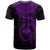 Papua New Guinea Polynesian Custom T Shirt Papua New Guinea Waves (Purple) - Polynesian Pride