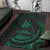 New Caledonia Polynesian Area Rug - Green Tribal Wave - Polynesian Pride