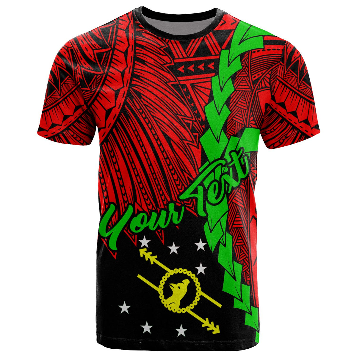 Papua New Guinea Southern Highlands Province Polynesian Custom T Shirt Tribal Wave Tattoo Unisex RED - Polynesian Pride