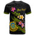 Tuvalu Polynesian Custom T Shirt Plumeria Tribal Unisex Black - Polynesian Pride