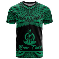 Vanuatu Polynesian Custom T Shirt Vanuatuan Pride Green Version Unisex Green - Polynesian Pride