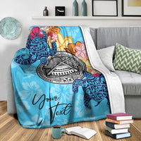 American Samoa Custom Personalised Premium Blanket - Tropical Style - Polynesian Pride
