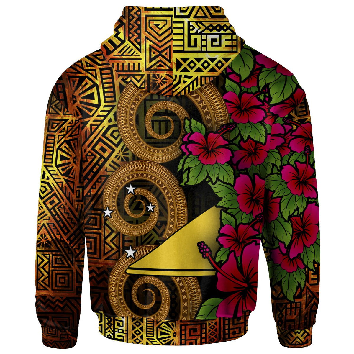 Tokelau Polynesian Custom Zip up Hoodie Hibiscus Vintage - Polynesian Pride