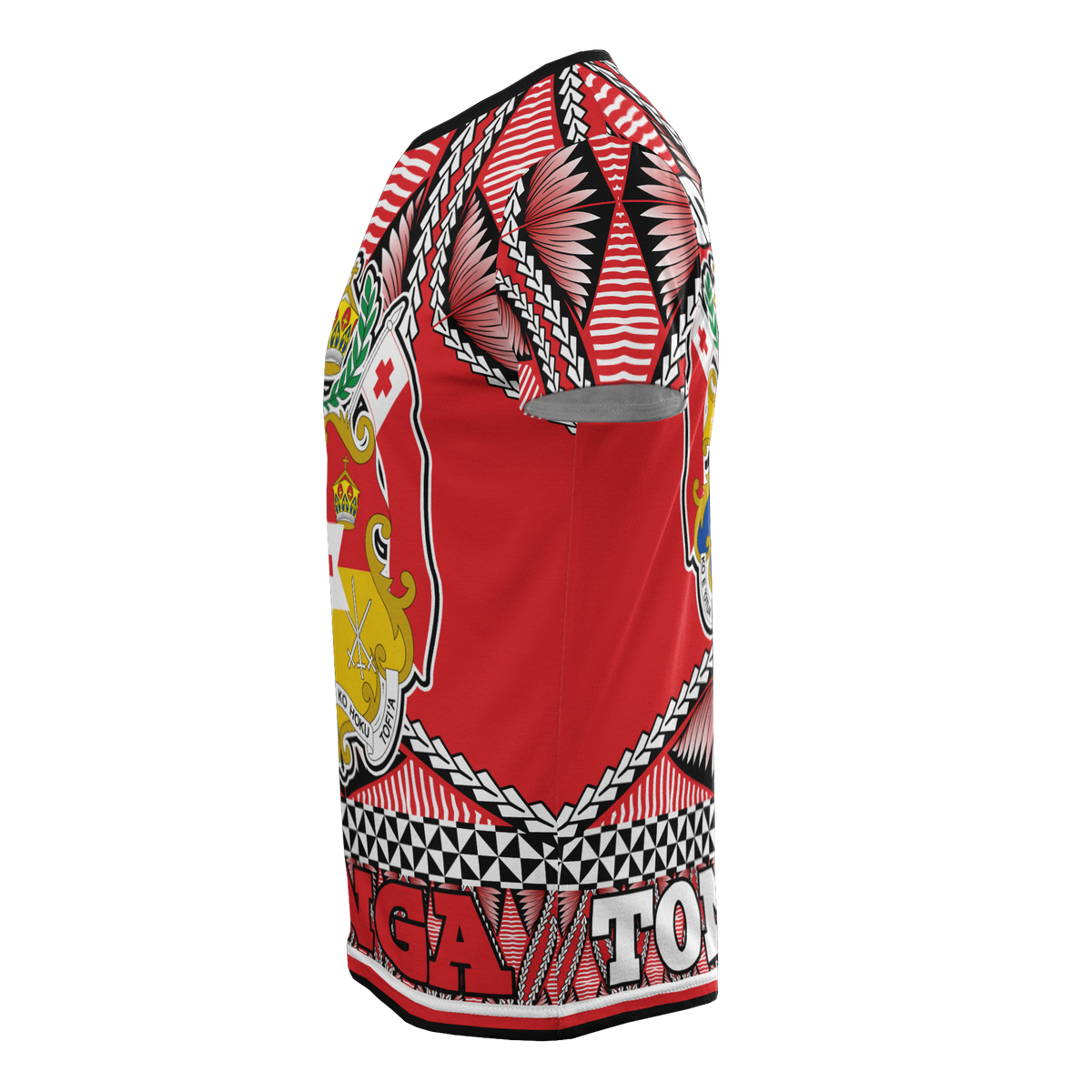 Tonga Polynesian T Shirt Tonga Coat of Arms - Polynesian Pride