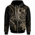 Tonga Custom Zip up Hoodie Gold Turtle Unisex Gold - Polynesian Pride