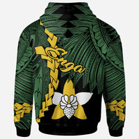 Papua New Guinea Enga Province Polynesian Zip Hoodie Tribal Wave Tattoo - Polynesian Pride