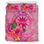 Nauru Polynesian Bedding Set - Floral With Seal Pink - Polynesian Pride