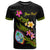 Guam Polynesian Custom T Shirt Plumeria Tribal Unisex Black - Polynesian Pride