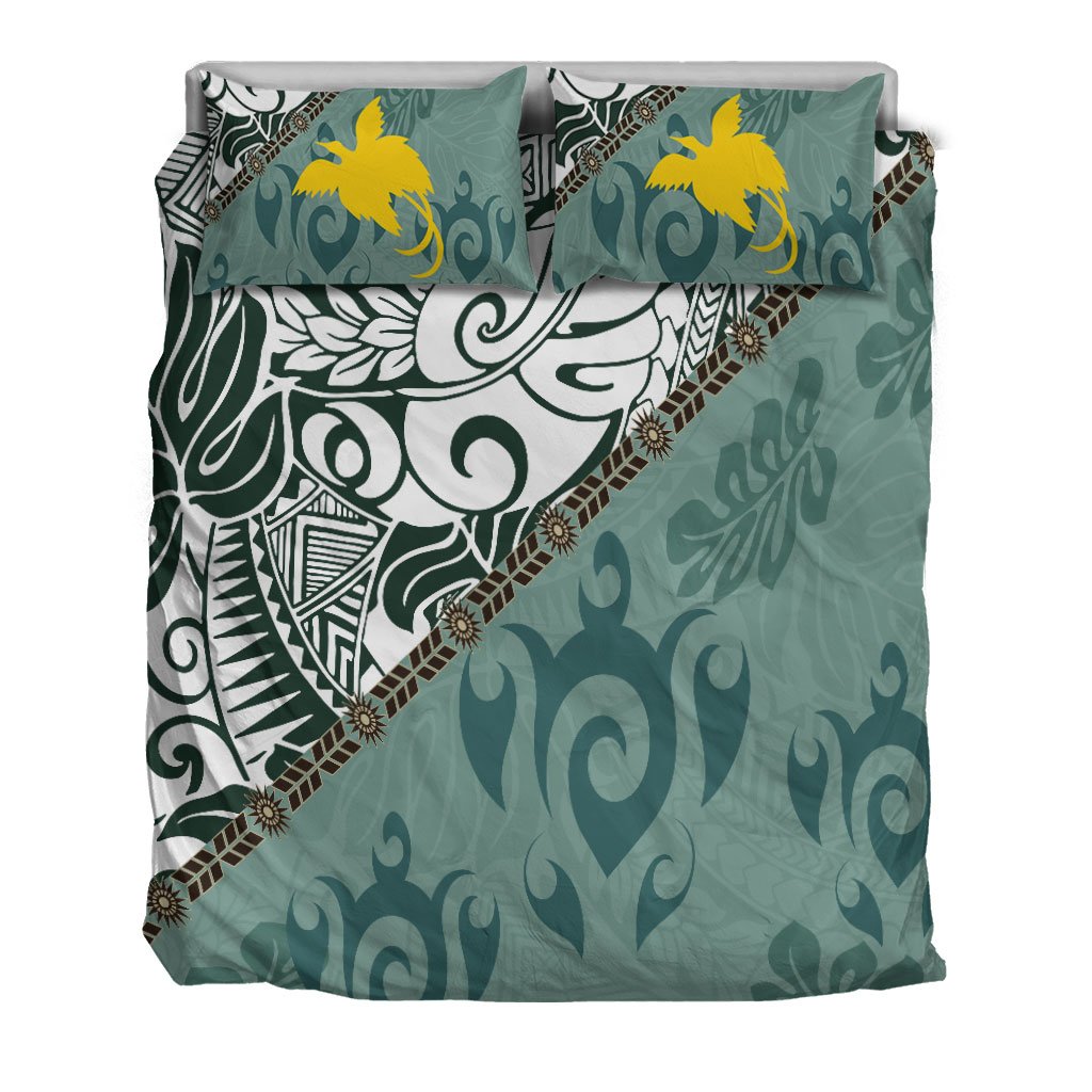 Papua Polynesian Bedding Set - Leaves And Turtles - Polynesian Pride
