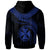 Wallis and Futuna Polynesian Custom Hoodie Wallis and Futuna Waves (Blue) - Polynesian Pride