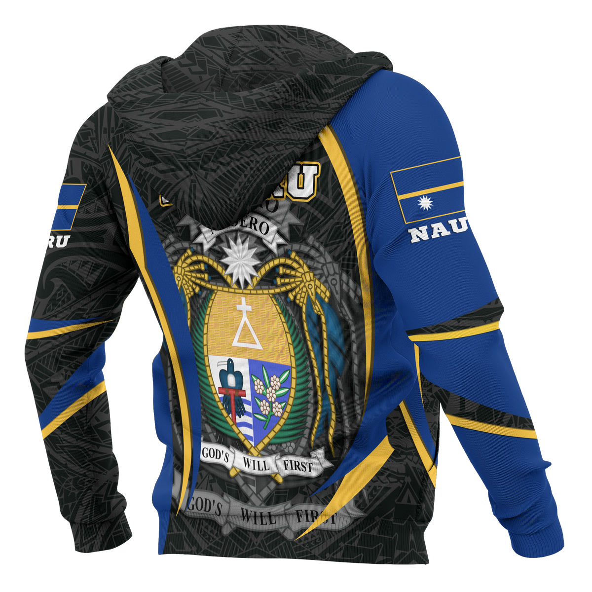 Nauru Polynesian Hoodie Nauru Spirit (Original) - Polynesian Pride
