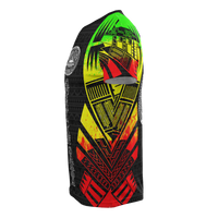 American Samoa T Shirt American Samoan Seal Polynesian Tattoo Reggae Style - Polynesian Pride